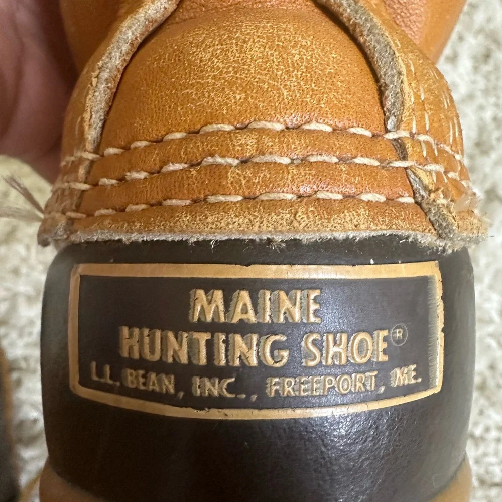 Vintage L.L. Bean Maine Hunting Shoe Boot Mens 8 Usa Made Duck boots